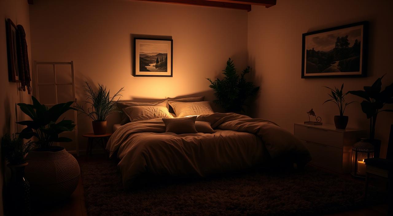 ambiente propício para o sono