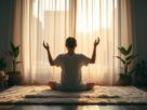 iniciando a meditação para dormir
