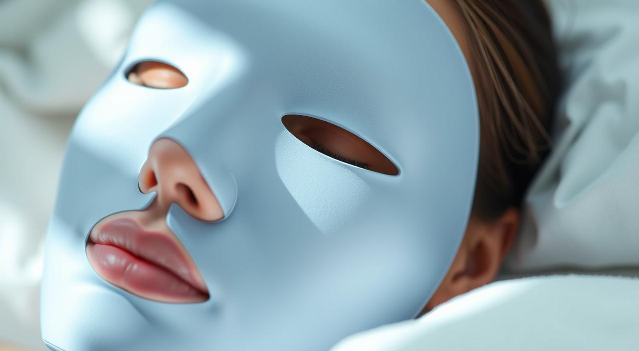 máscara facial para skincare noturno